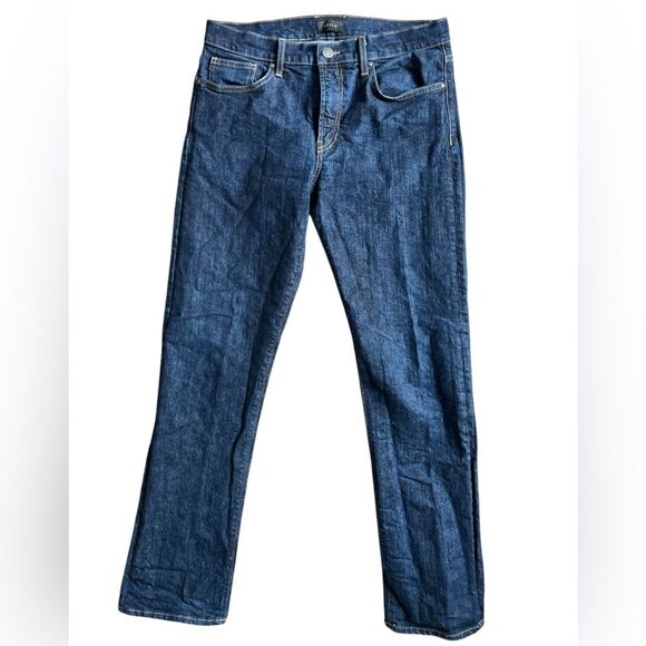 DSTLD Men's Slim Straight Jeans Size 34 Dark Wash Rigid Denim - Picture 4 of 10